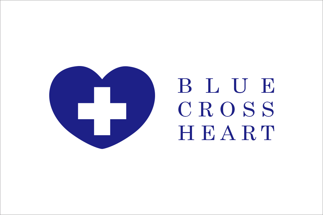 BLUE CROSS HEART／HAPPY MONOGRAM